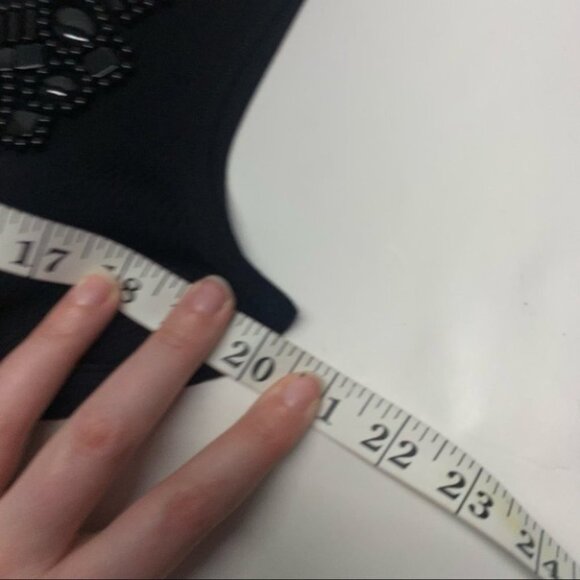 • Ruby Rd Beaded Ribbed Tanks Black Ivory E3 - Picture 10 of 12